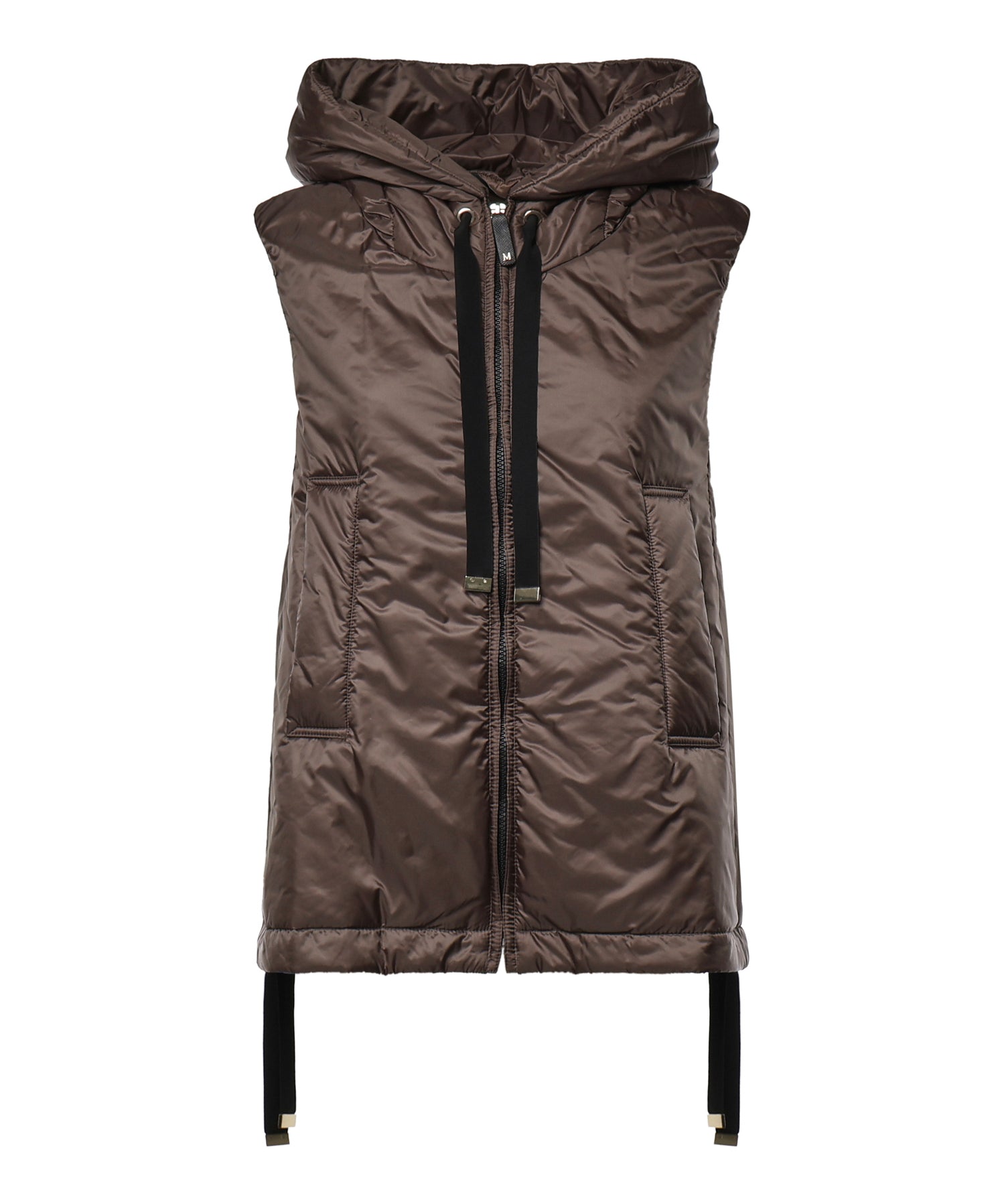 Gilet imbottito con cappuccio in tela 2629296014600 096 MAX MARA THE CUBE 