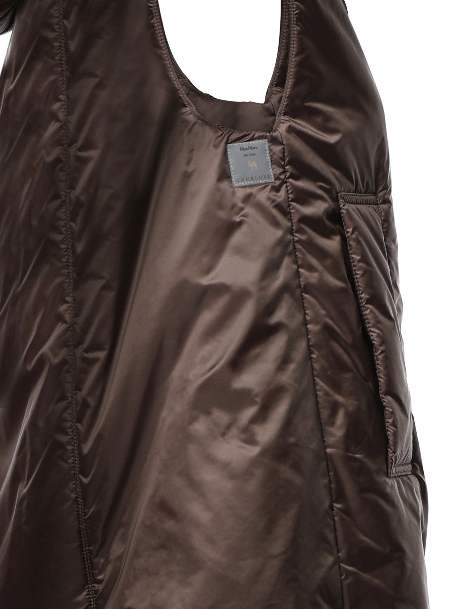 Gilet imbottito con cappuccio in tela 2629296014600 096 MAX MARA THE CUBE 