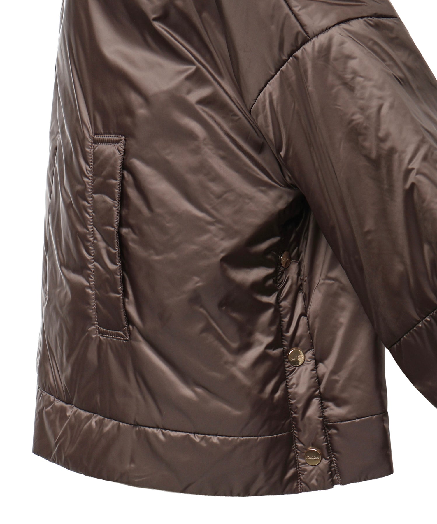 Giacca imbottita in tela antigoccia con cappuccio 2629486074600 096 MAX MARA THE CUBE 