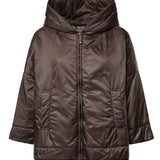 Giacca imbottita in tela antigoccia con cappuccio 2629486074600 096 MAX MARA THE CUBE 