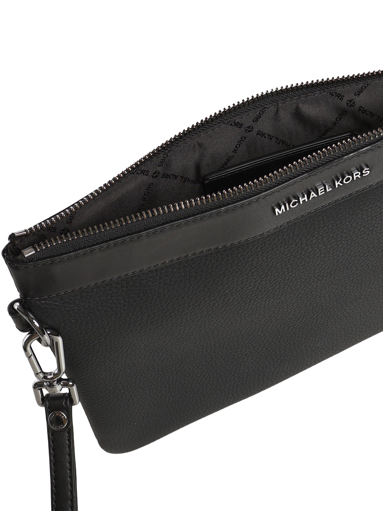 Pochette in pelle con logo 33S9MGYU2L 001 MICHAEL MICHAEL KORS 
