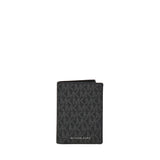 Porta carte Hudson Vertical Billfold con logo 39F6LHDF0B 001 MICHAEL MICHAEL KORS 