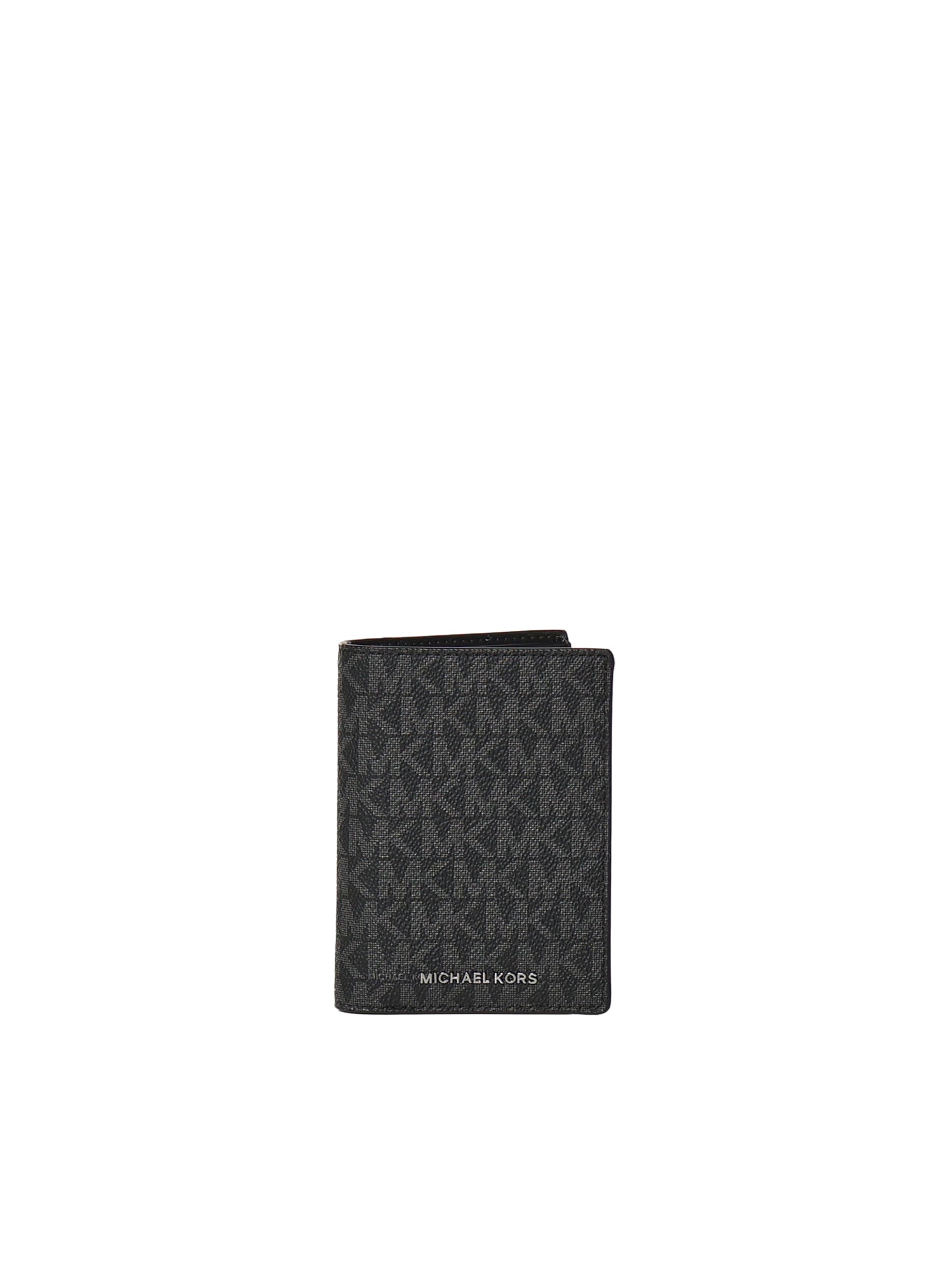 Porta carte Hudson Vertical Billfold con logo 39F6LHDF0B 001 MICHAEL MICHAEL KORS 