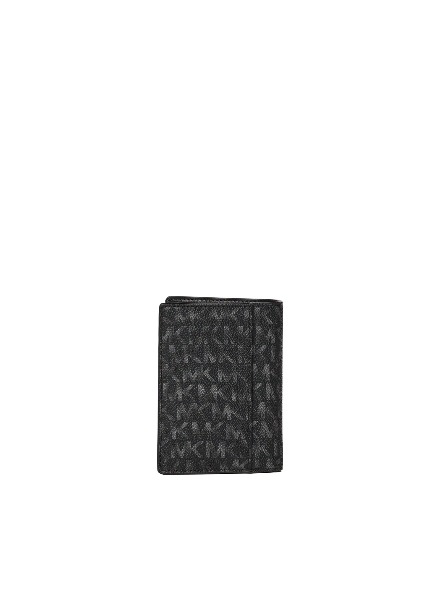 Porta carte Hudson Vertical Billfold con logo 39F6LHDF0B 001 MICHAEL MICHAEL KORS 
