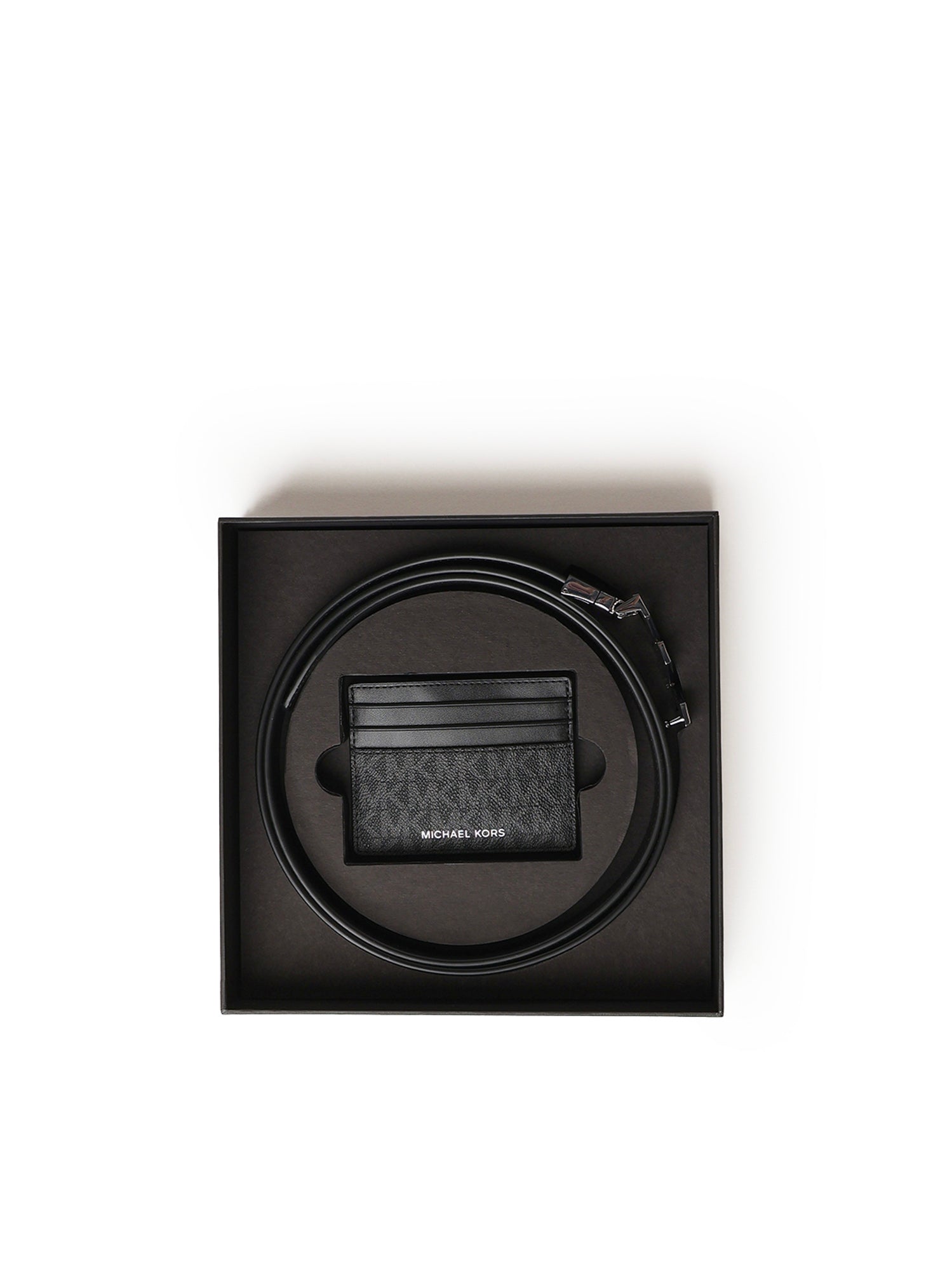 Set regalo porta carte di credito e cintura con logo 39S4LBLY6B 001 MICHAEL MICHAEL KORS 