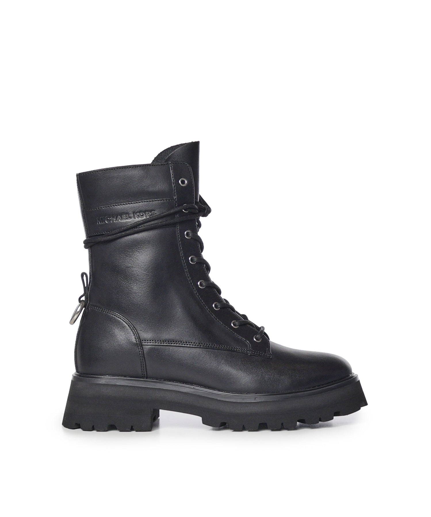 Stivale combat Caleb in pelle 40F6CBFE5L 001 MICHAEL MICHAEL KORS 