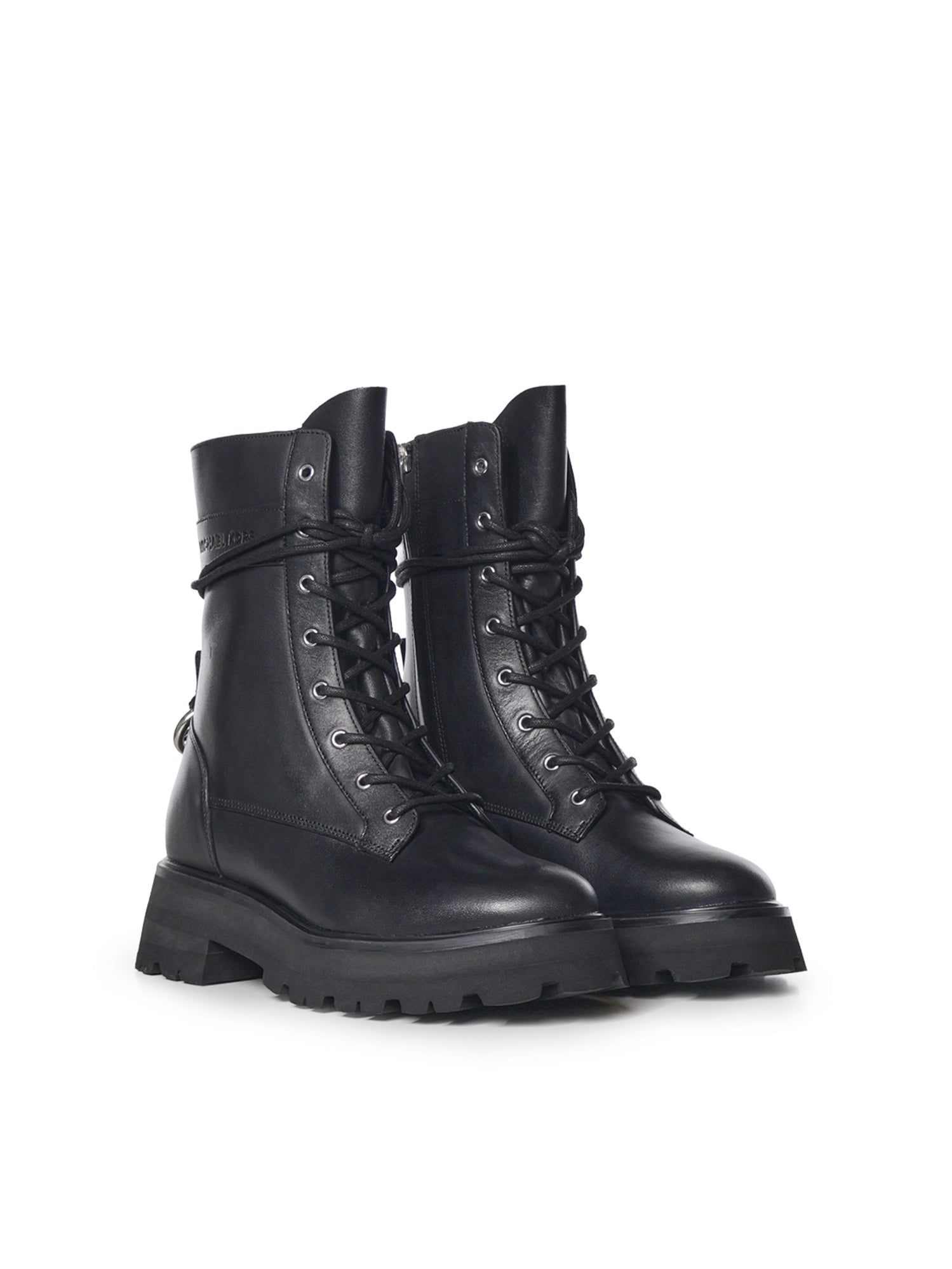 Stivale combat Caleb in pelle 40F6CBFE5L 001 MICHAEL MICHAEL KORS 