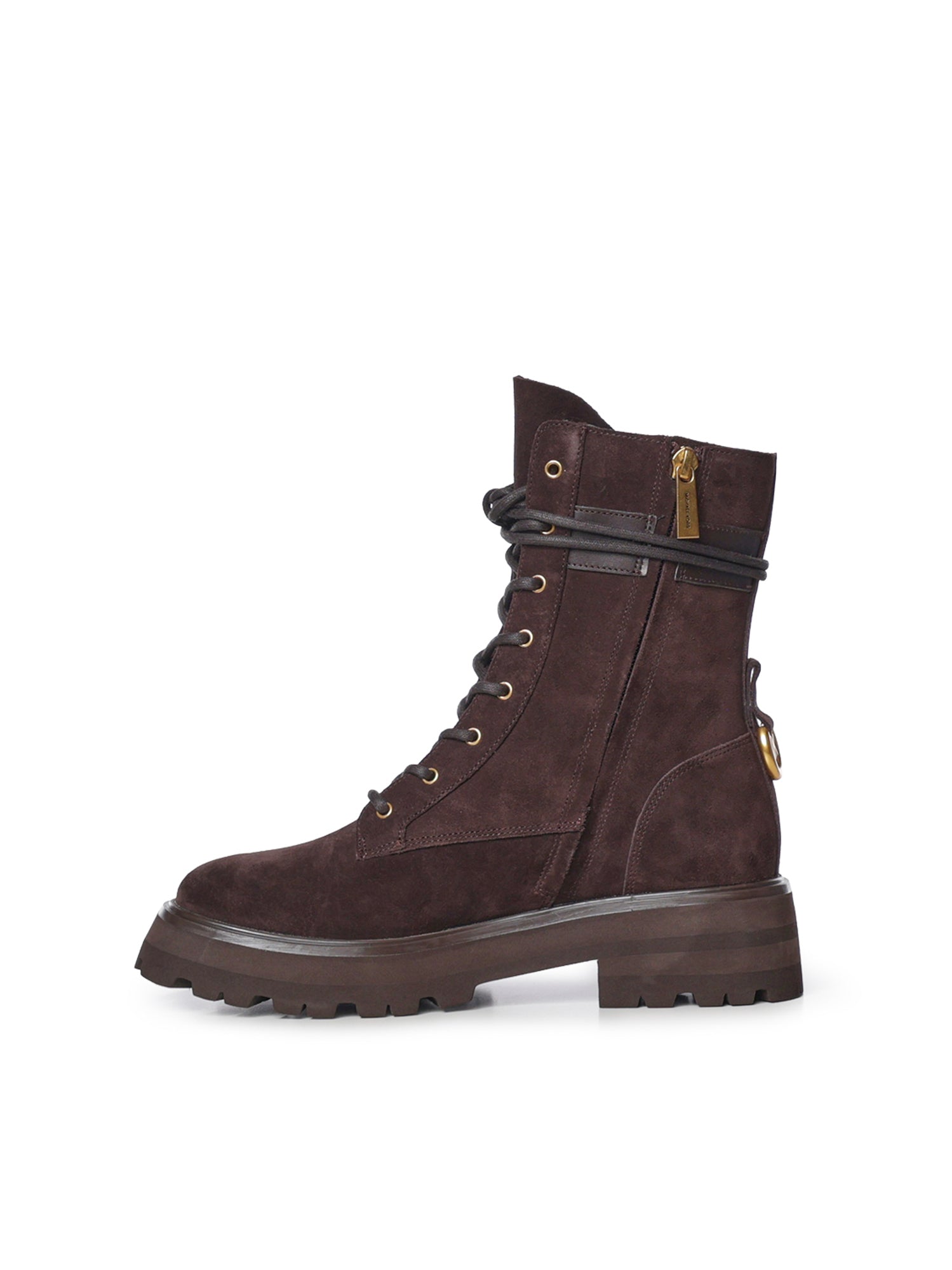 Stivale combat Caleb in suede 40F6CBFE5S 251 MICHAEL MICHAEL KORS 