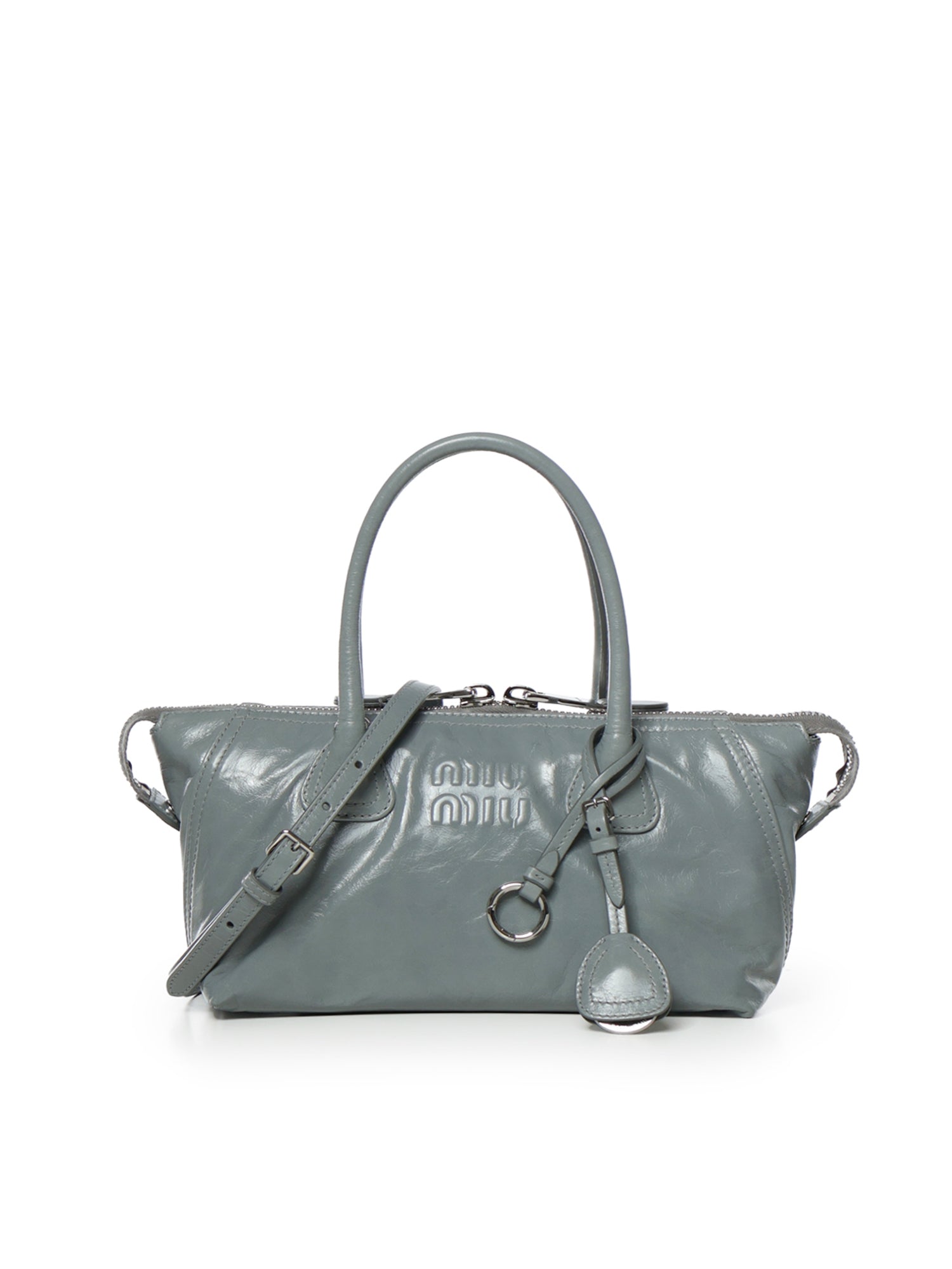 Borsa a mano in nappa 5BA338 2A44F0384 MIU MIU 