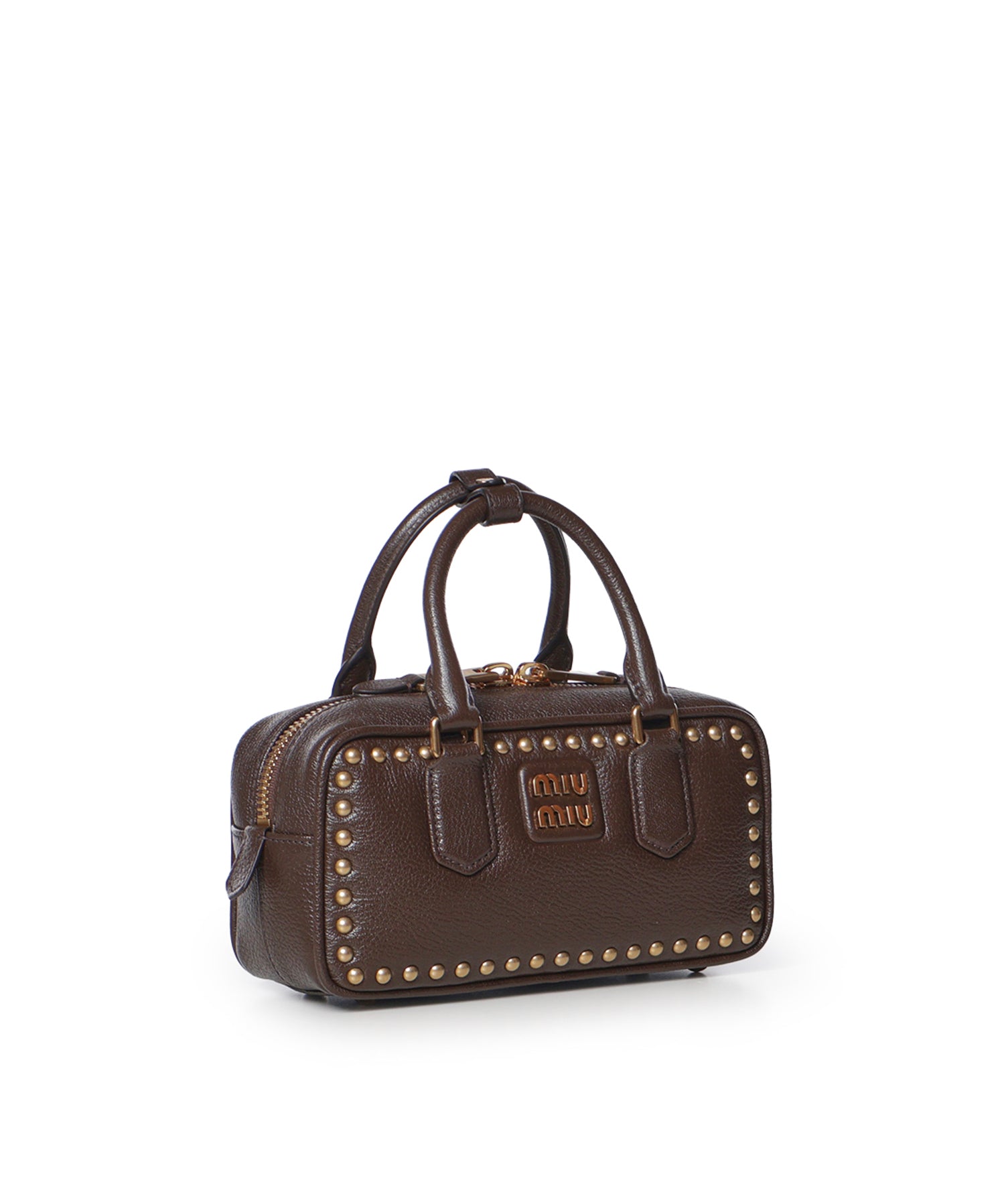 Borsa Arcadie in pelle con borchie 5BB142 2ZSQF0343 MIU MIU 