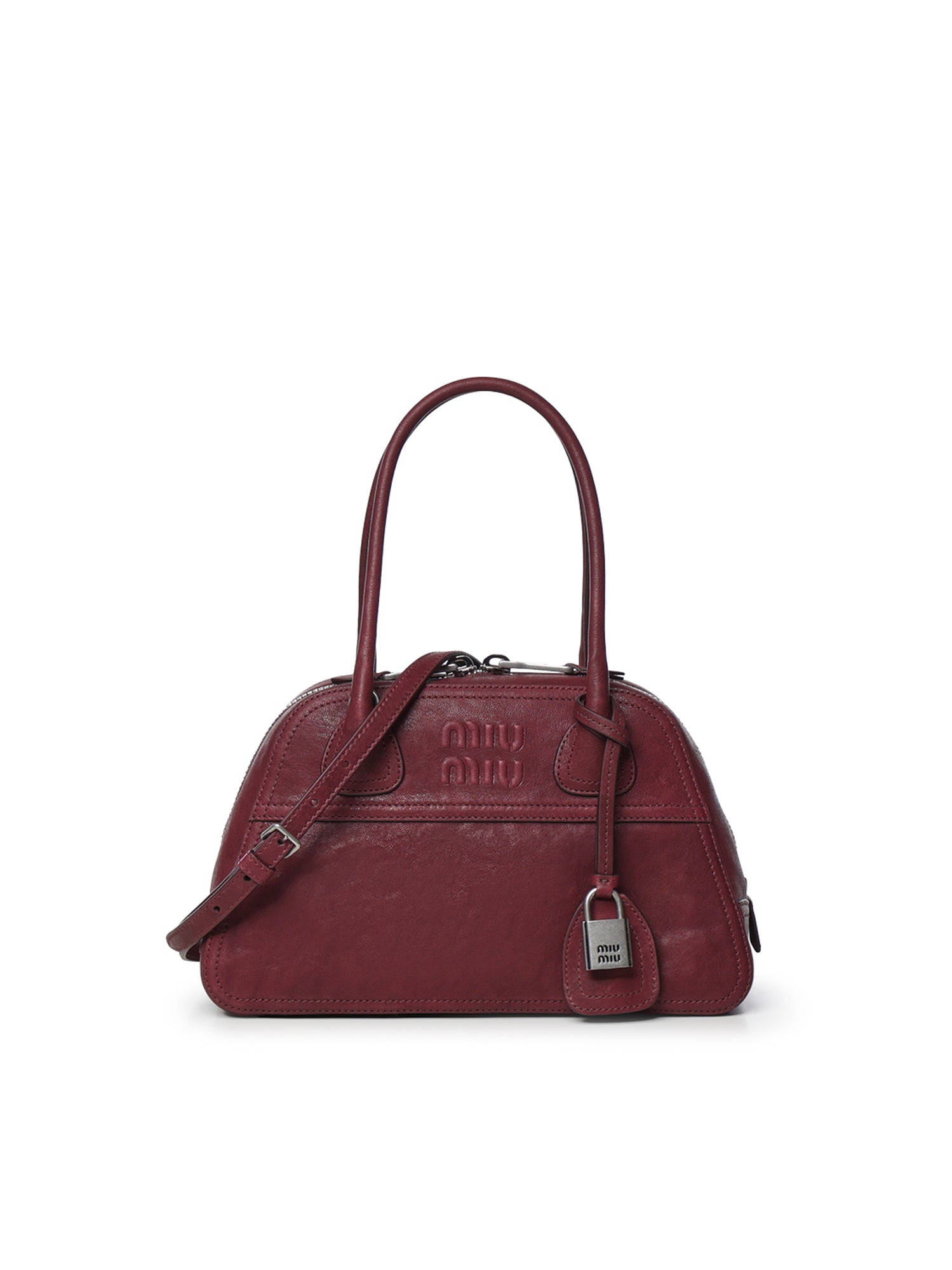 Borsa Vivant in nappa 5BB200 2BBLF0399 MIU MIU 