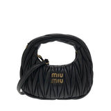 Borsa hobo Wander in nappa matelassé 5BC125 AN88F0002 MIU MIU 