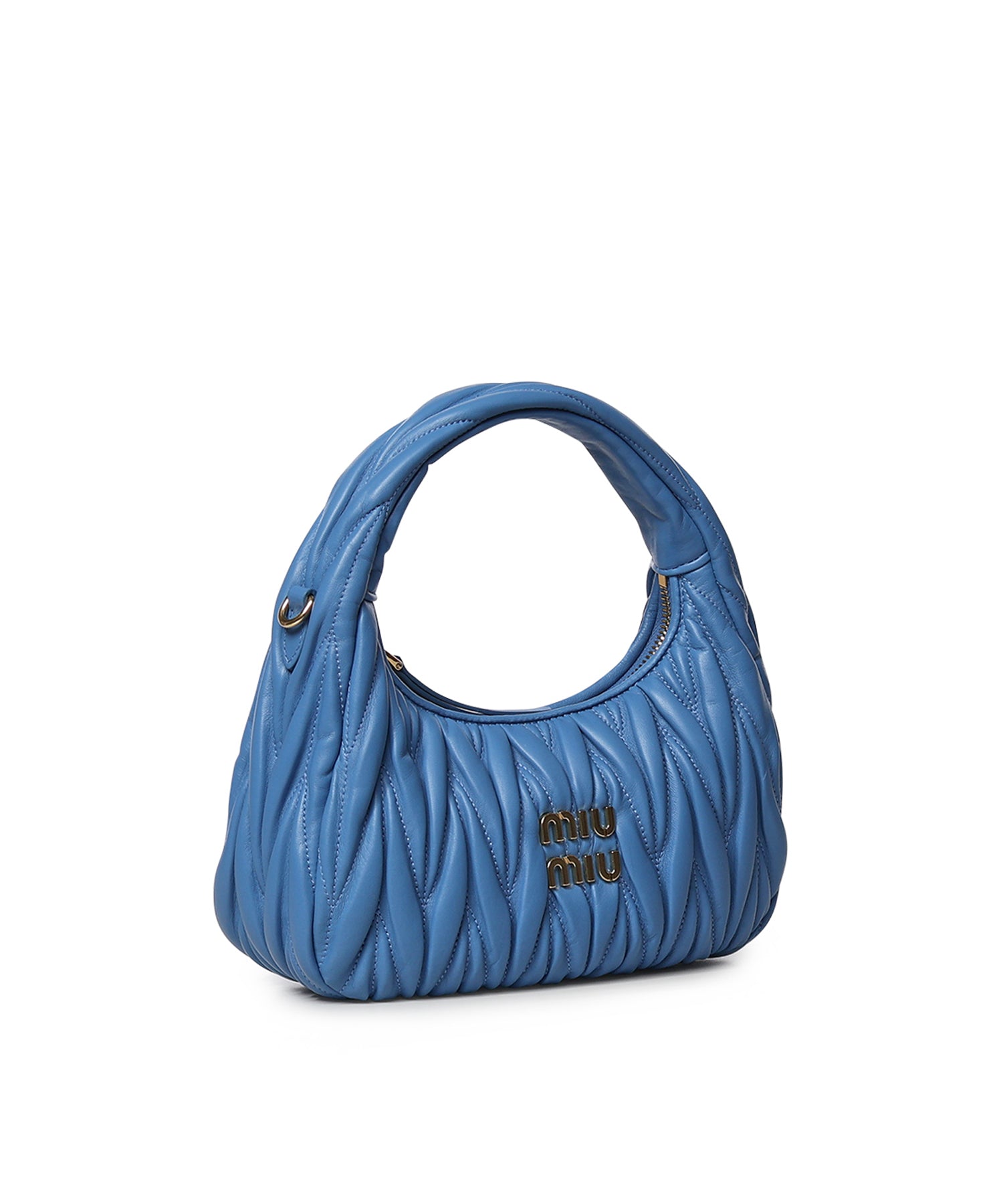 Borsa hobo Wander in nappa matelassé 5BC125 AN88F0V98 MIU MIU 