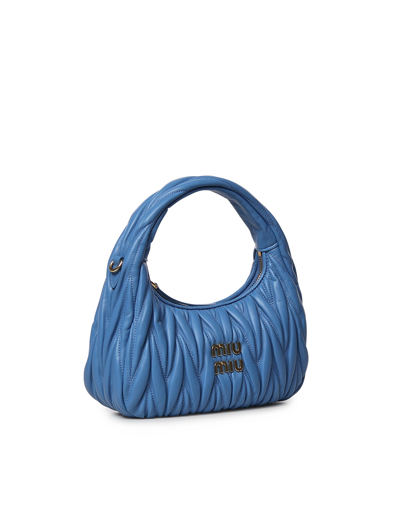 Borsa hobo Wander in nappa matelassé 5BC125 AN88F0V98 MIU MIU 