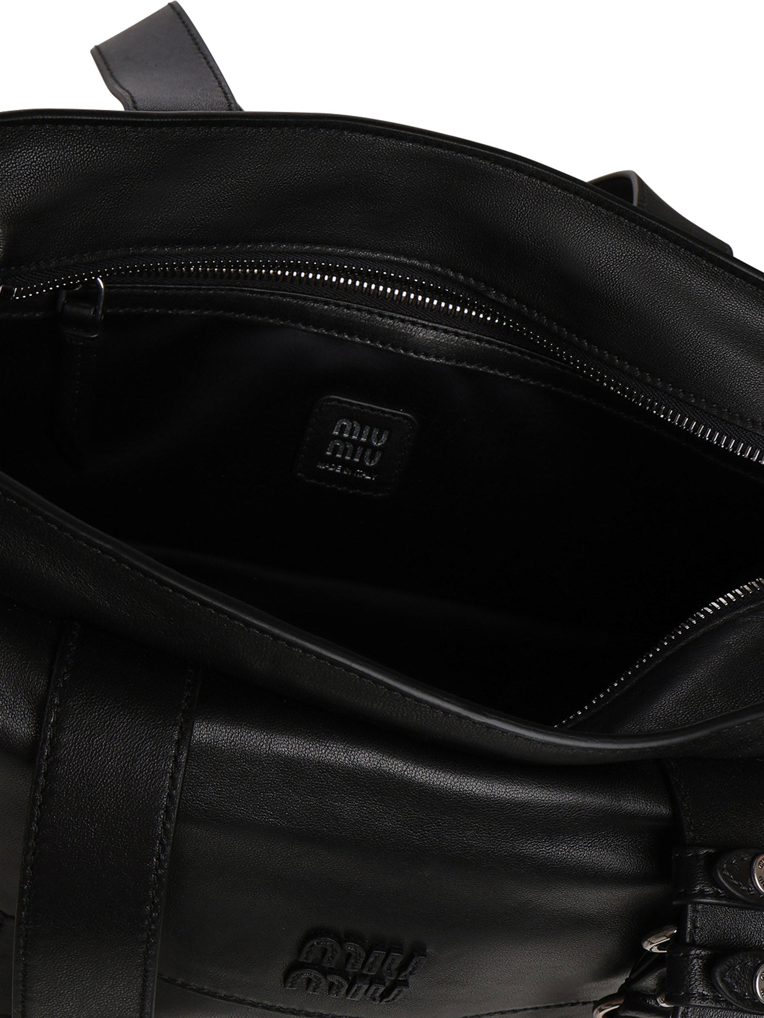 Borsa shopping Utilitaire in nappa 5BG335 2G7QF0002 MIU MIU 