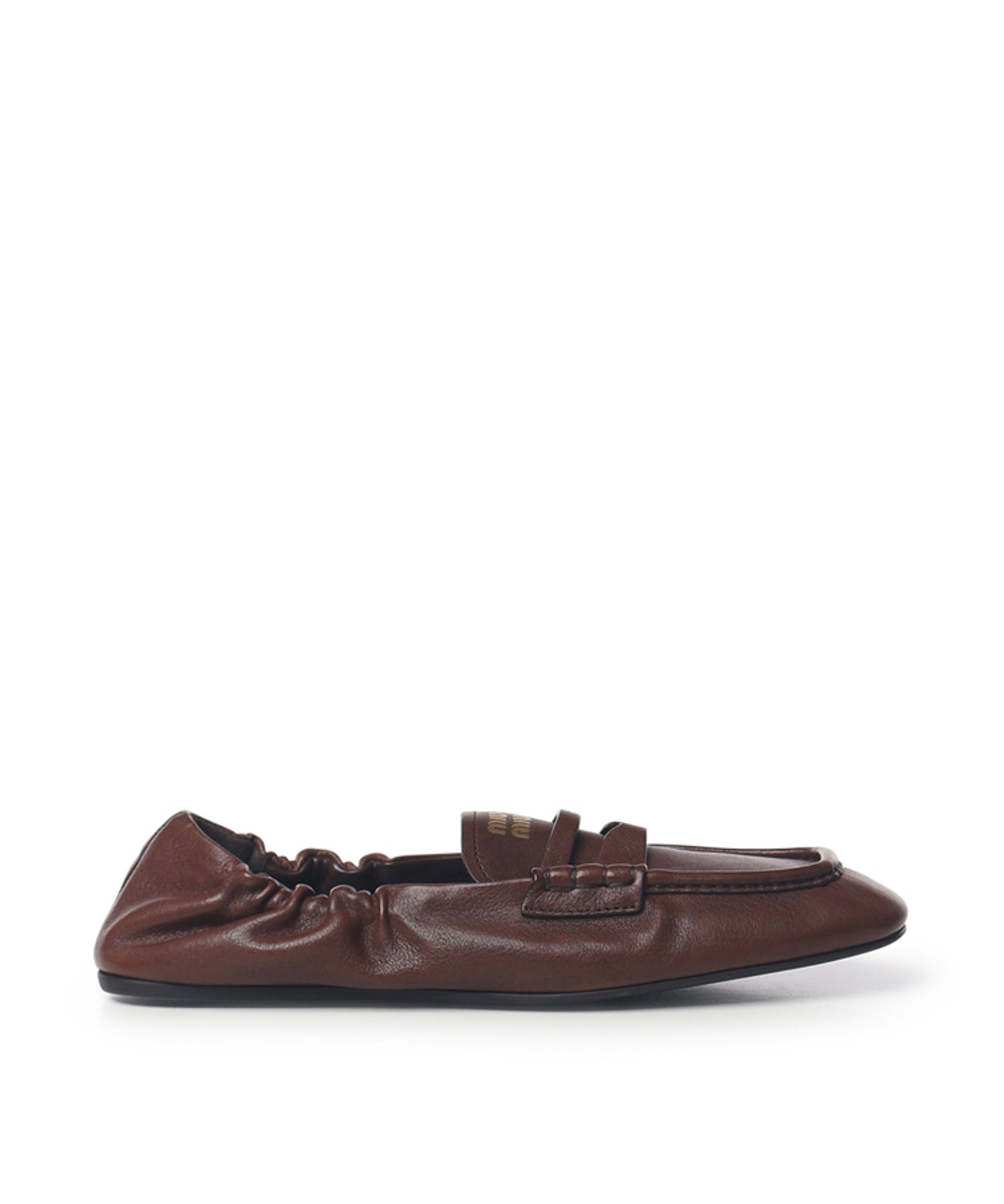 Mocassini Ruches in nappa 5D341E EFXF0NBL MIU MIU 