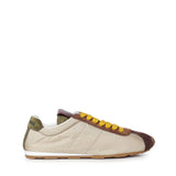 Sneakers Plume in tessuto tecnico e suede 5E114E LQ0F05PI MIU MIU 