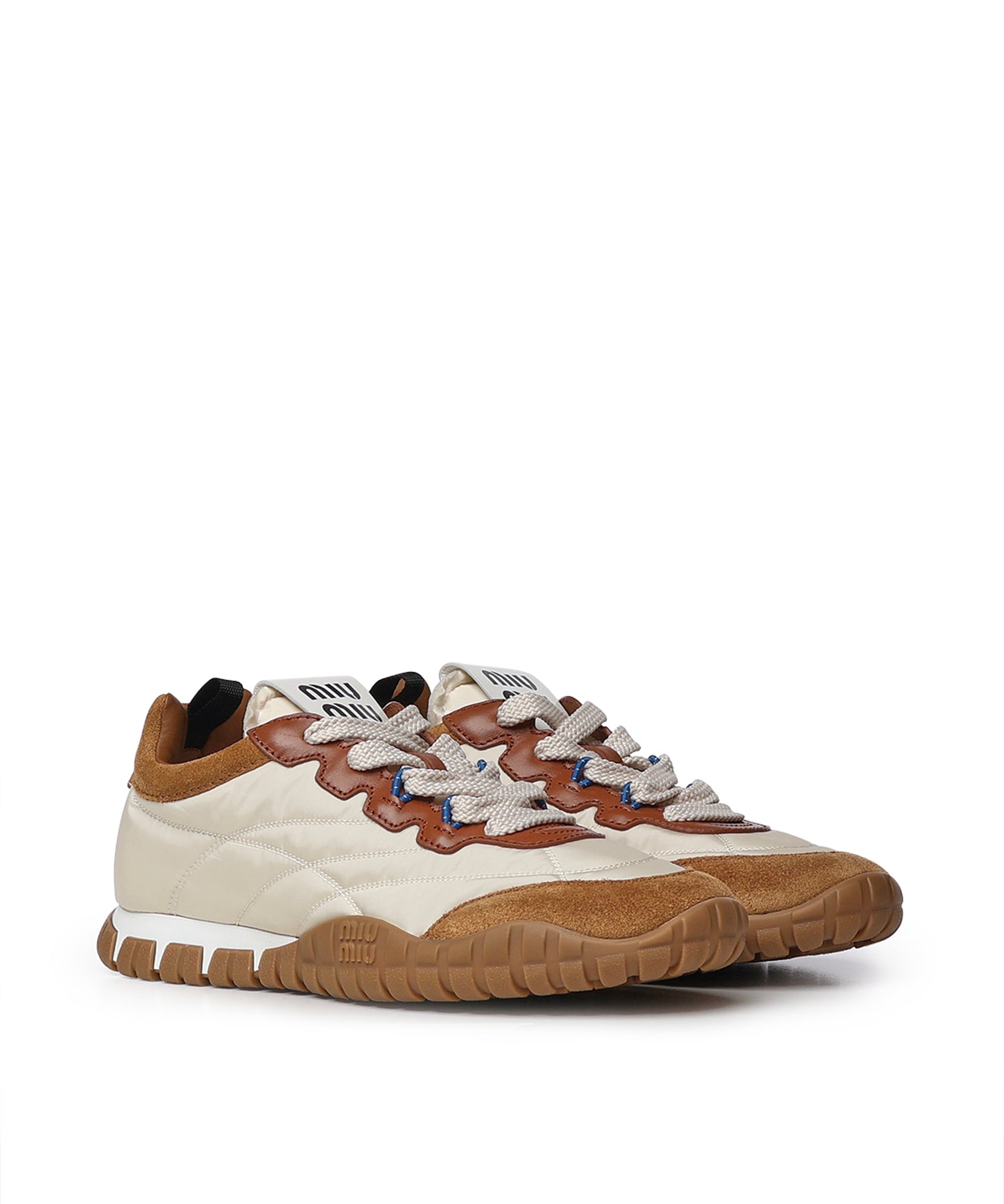 Sneakers Tyre in tessuto tecnico e pelle scamosciata 5E417E LYWF05KS MIU MIU 