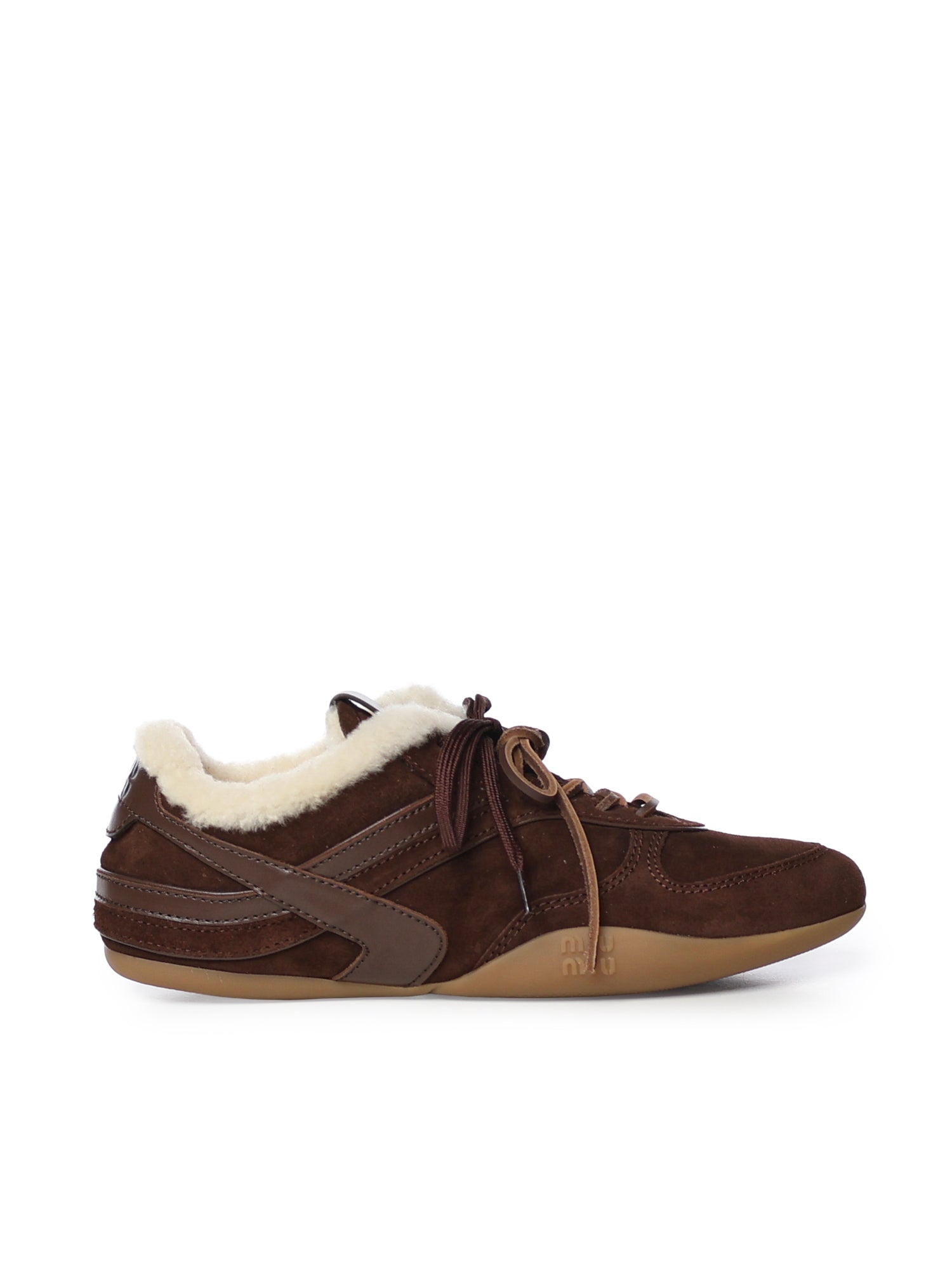 Sneakers Gymnasium in suede e pelle 5E428E Z0GF0003 MIU MIU 