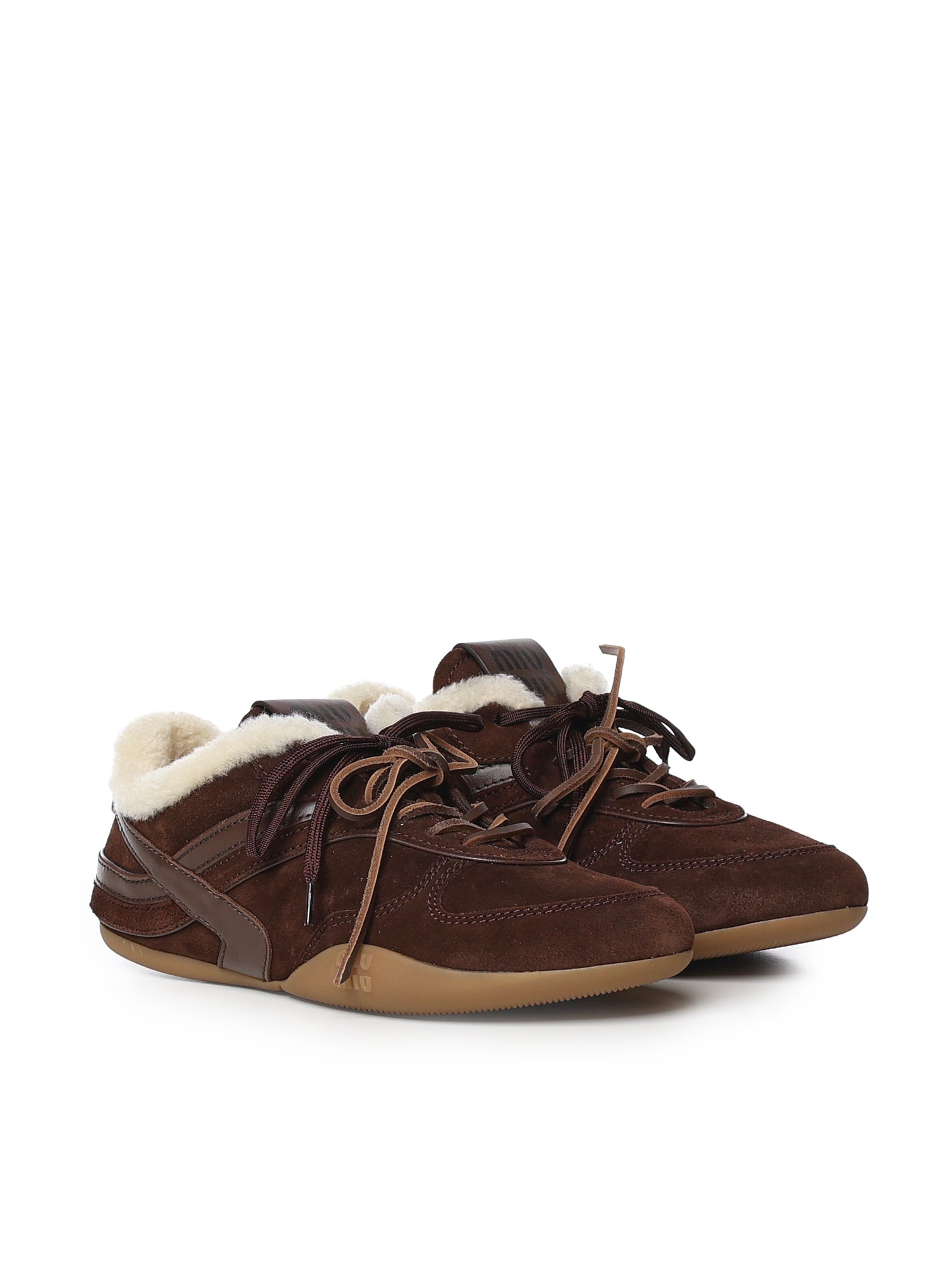 Sneakers Gymnasium in suede e pelle 5E428E Z0GF0003 MIU MIU 