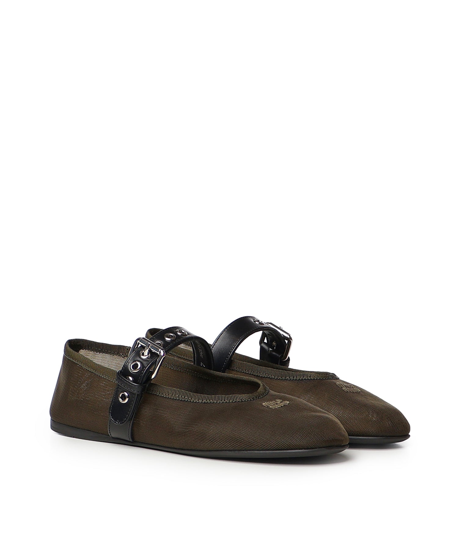 Ballerine in tessuto rete 5F373E 099F0393 MIU MIU 