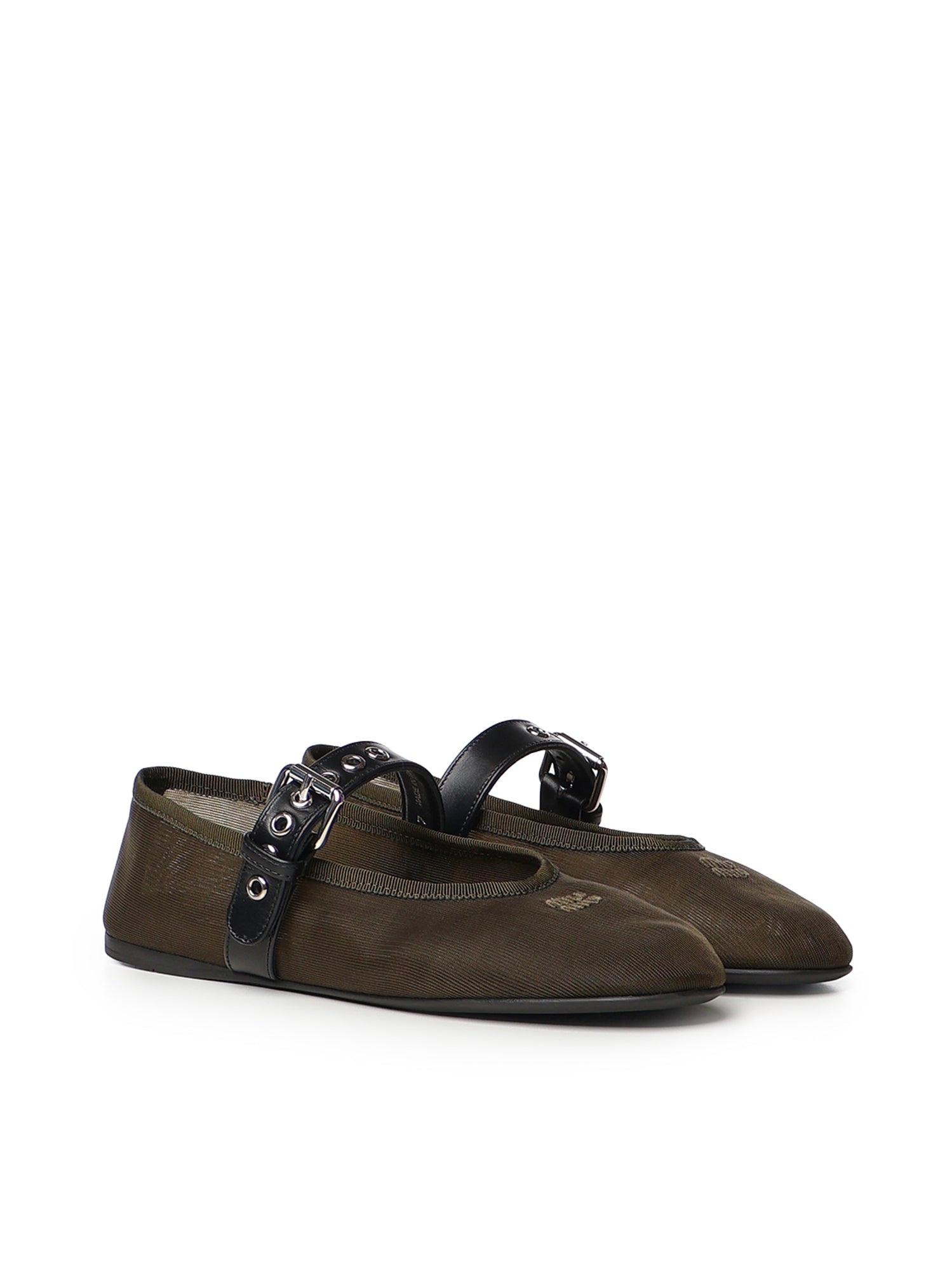 Ballerine in tessuto rete 5F373E 099F0393 MIU MIU 