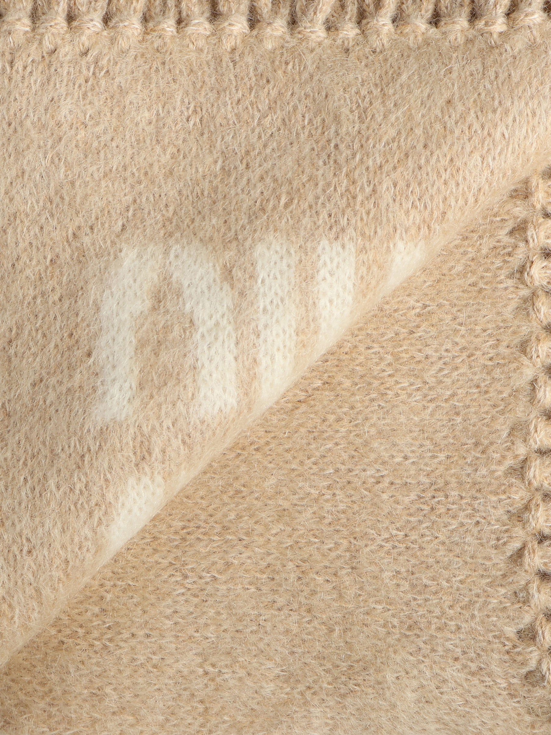 Sciarpa in misto mohair con logo 5FS062 2CQDF0018 MIU MIU 