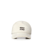 Cappello da baseball con logo 5HC37M 2G84F0009 MIU MIU 