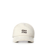 Cappello da baseball con logo 5HC37M 2G84F0009 MIU MIU 