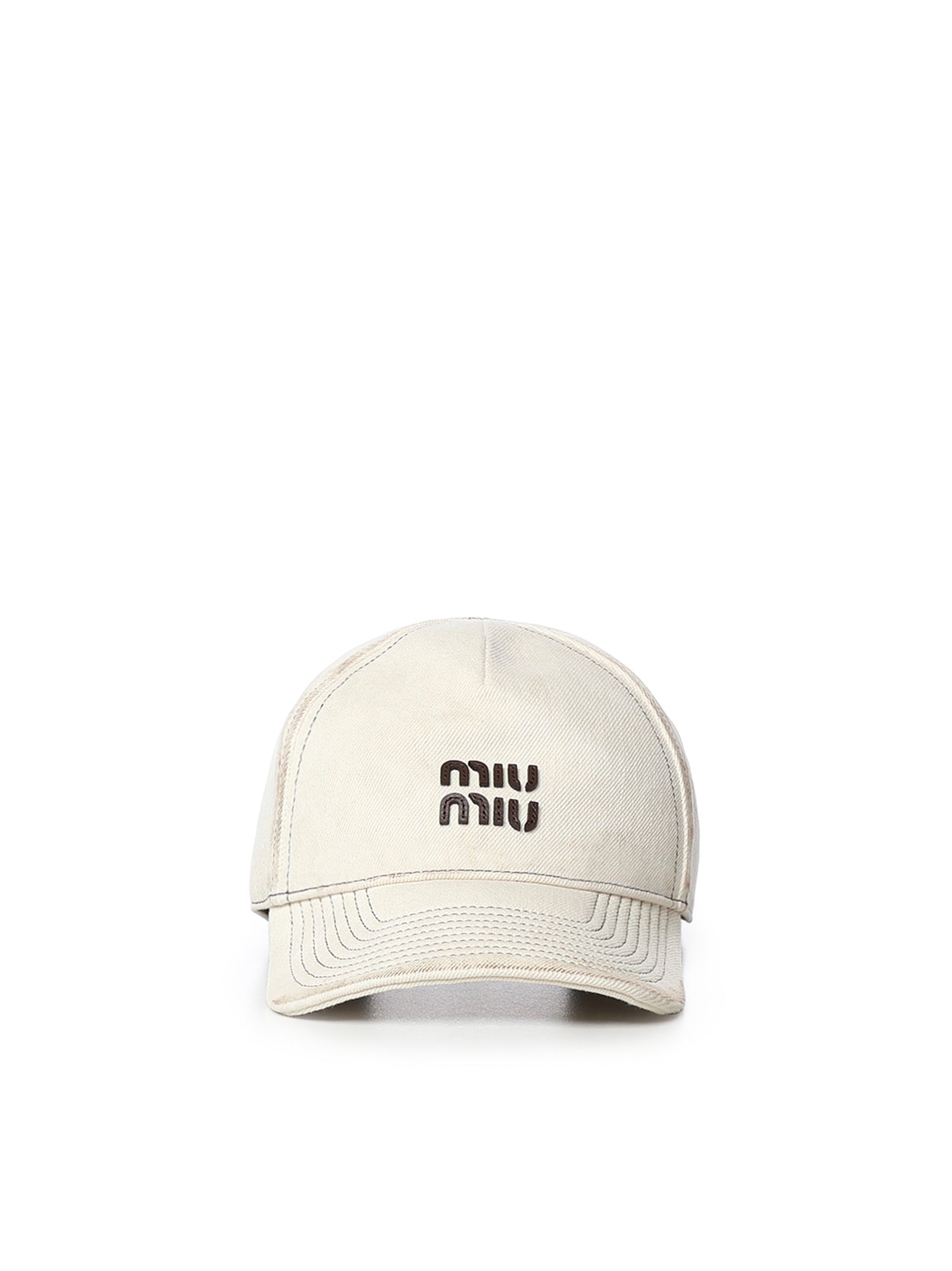Cappello da baseball con logo 5HC37M 2G84F0009 MIU MIU 