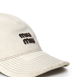 Cappello da baseball con logo 5HC37M 2G84F0009 MIU MIU 
