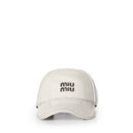 Cappello da baseball con logo 5HC37M 2G84F0009 MIU MIU 