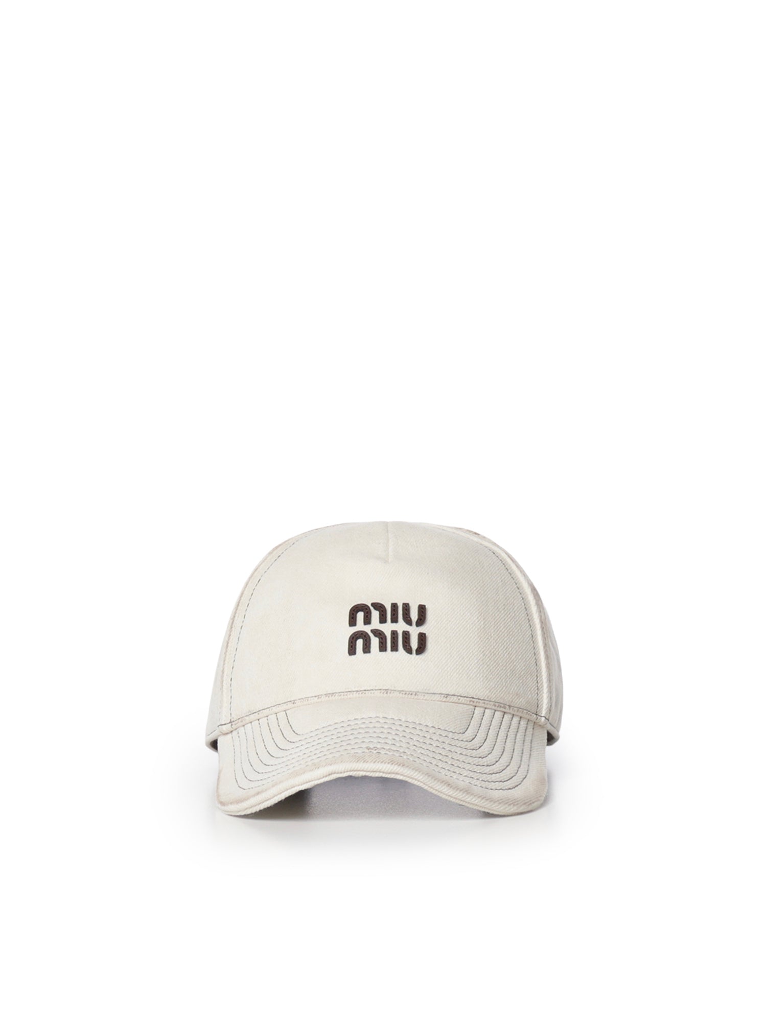 Cappello da baseball con logo 5HC37M 2G84F0009 MIU MIU 