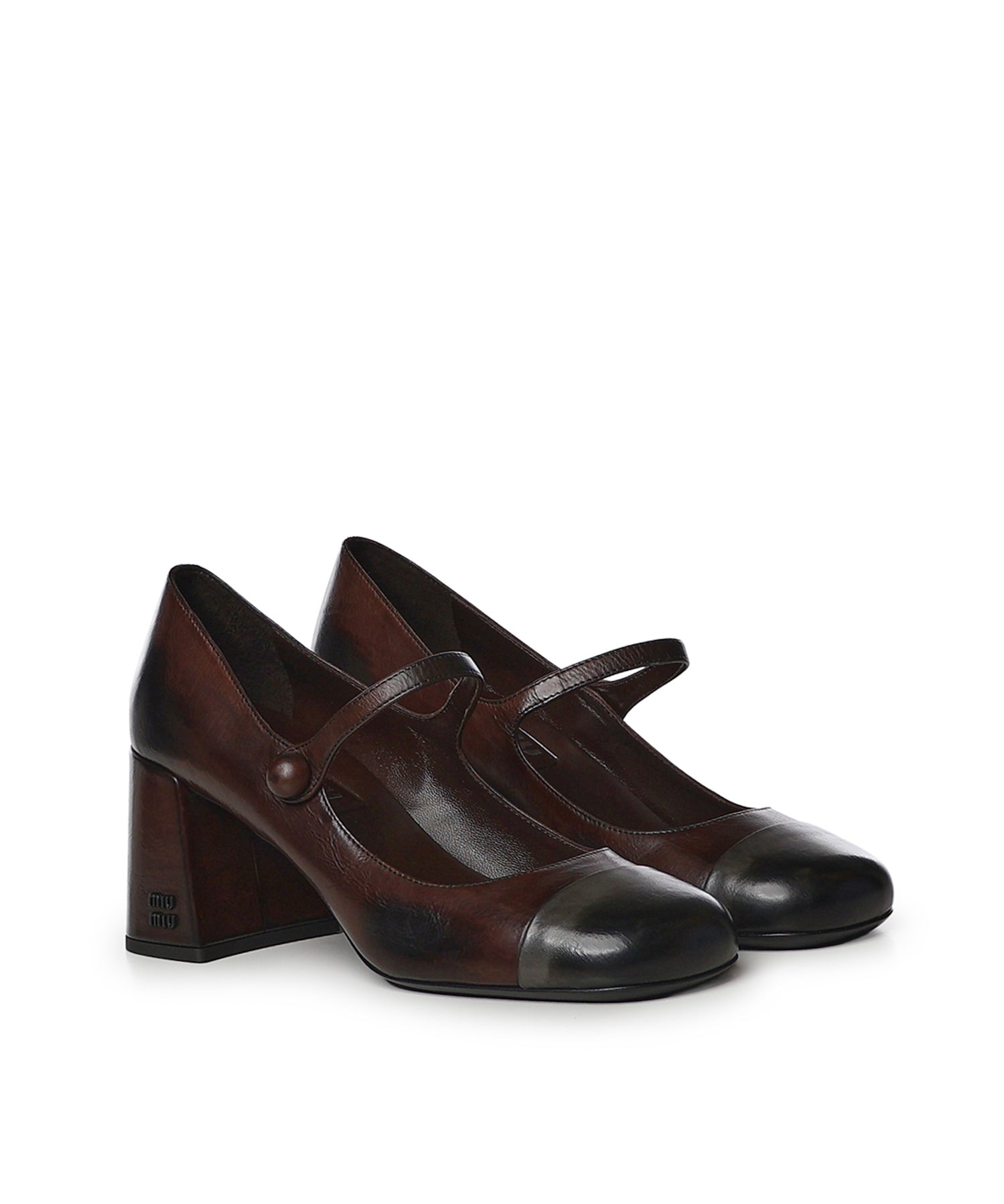 Pumps Mary Jane in pelle 5I781E 3ZQIF0AL3 MIU MIU 