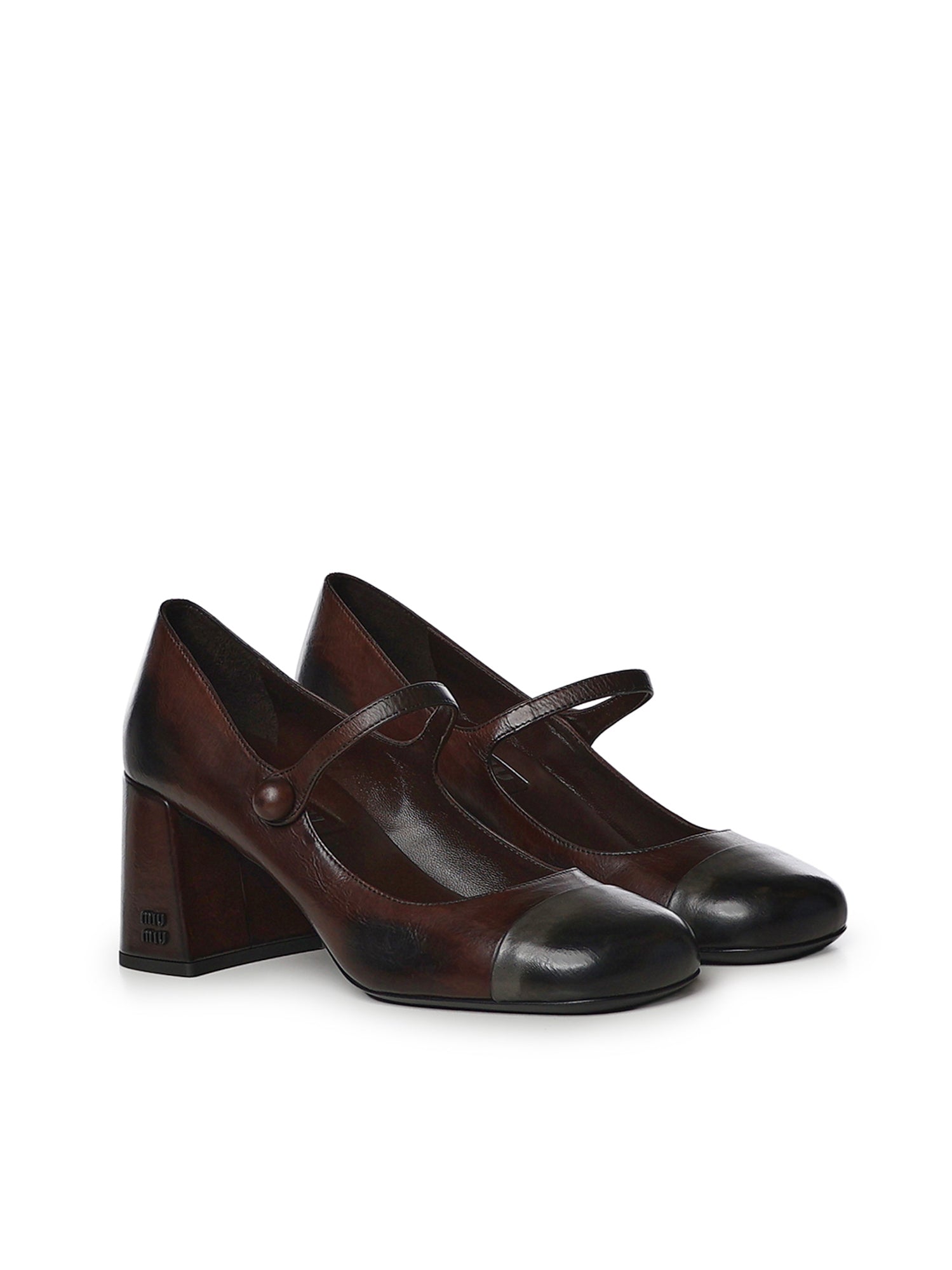 Pumps Mary Jane in pelle 5I781E 3ZQIF0AL3 MIU MIU 