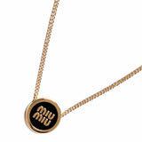 Collana in metallo con logo<BR/> 5IC096 2F6TF0002 MIU MIU 