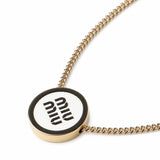 Collana in metallo con logo 5IC096 2F6TF0009 MIU MIU 