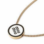 Collana in metallo con logo 5IC096 2F6TF0009 MIU MIU 