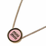 Collana in metallo con logo 5IC096 2F6TF0615 MIU MIU 