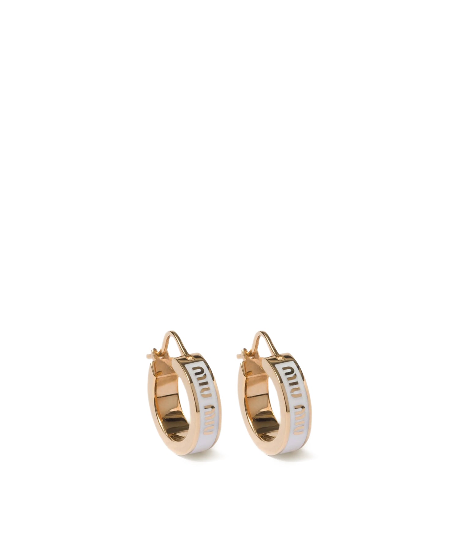 Orecchini in metallo smaltato<BR/> 5IO103 2F6TF0009 MIU MIU 
