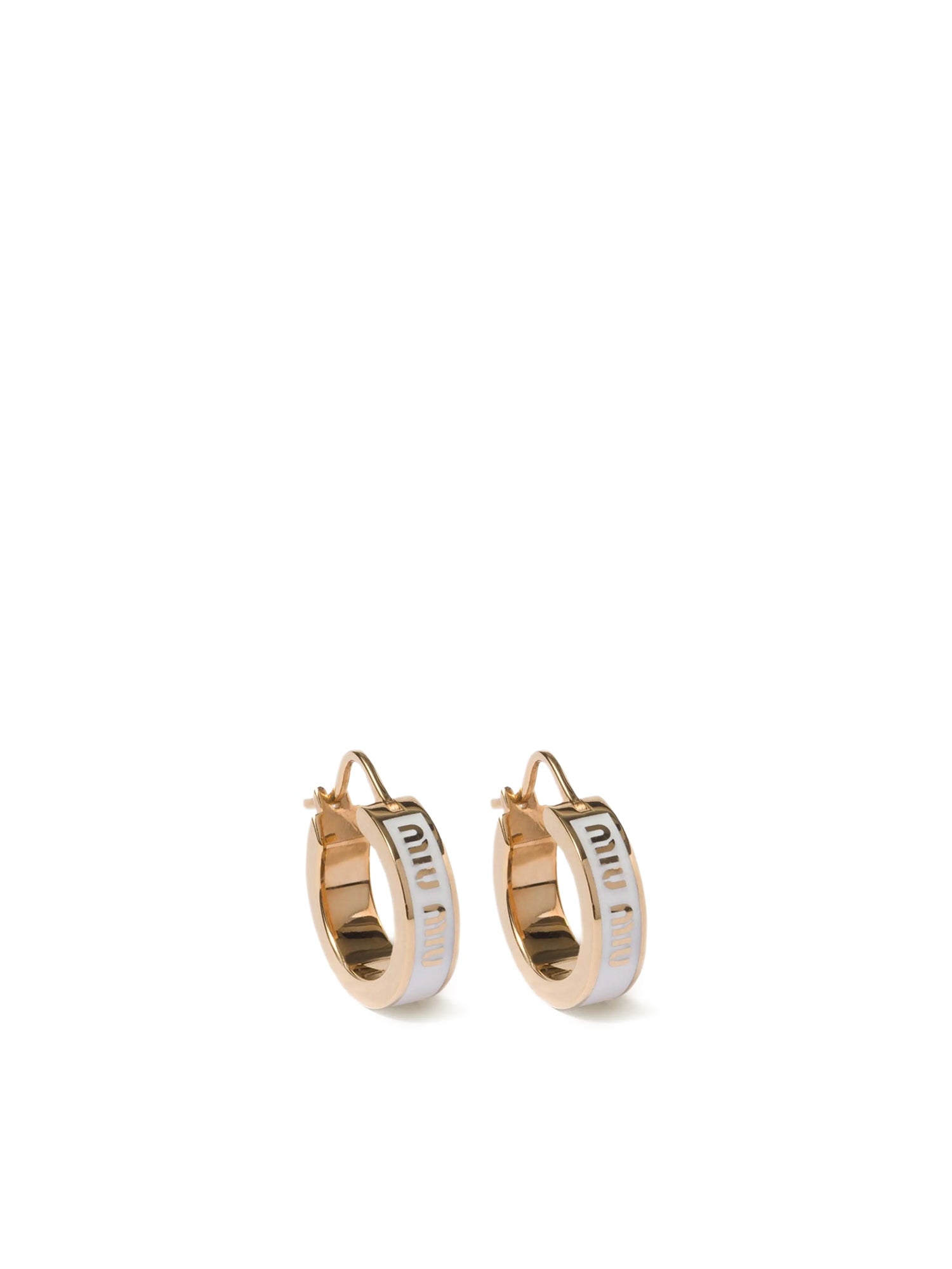 Orecchini in metallo smaltato<BR/> 5IO103 2F6TF0009 MIU MIU 