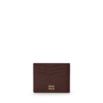 Portacarte in pelle con logo 5MC002 ADT7F0007 MIU MIU 