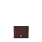 Portacarte in pelle con logo 5MC002 ADT7F0007 MIU MIU 