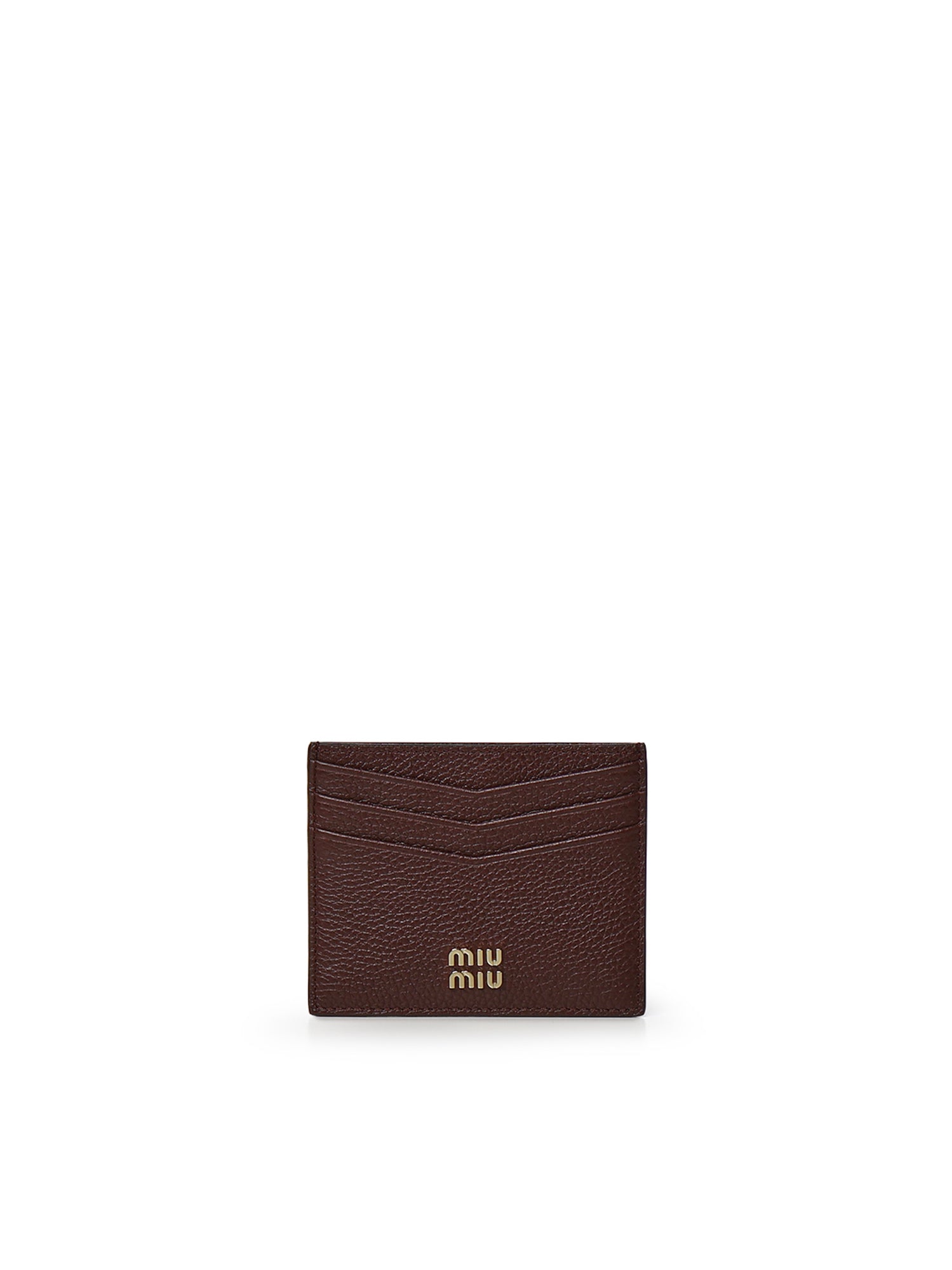 Portacarte in pelle con logo 5MC002 ADT7F0007 MIU MIU 