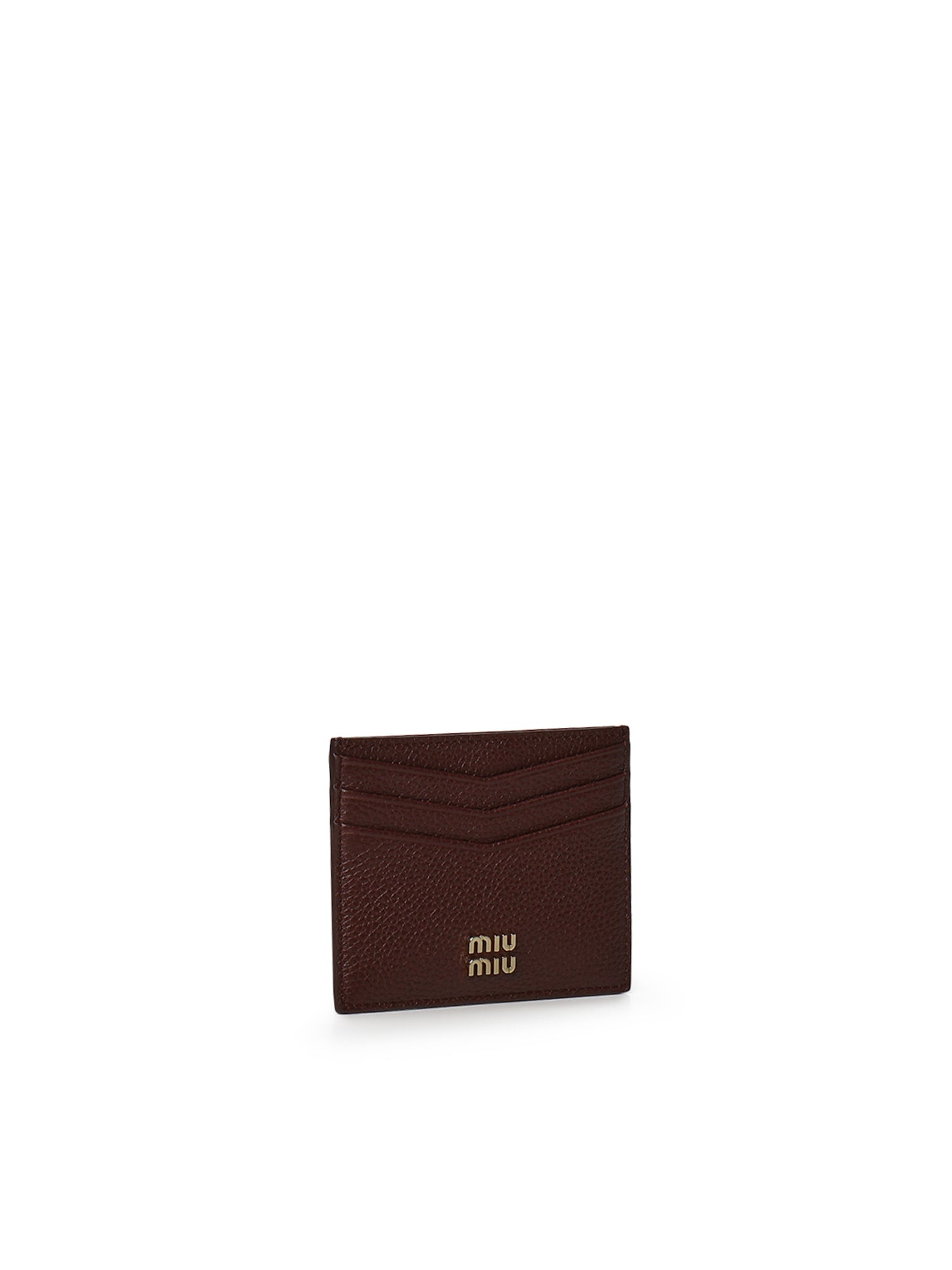 Portacarte in pelle con logo 5MC002 ADT7F0007 MIU MIU 