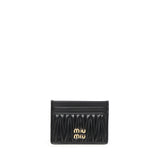 Portacarte in nappa matelassé 5MC076 AFPPF0002 MIU MIU 