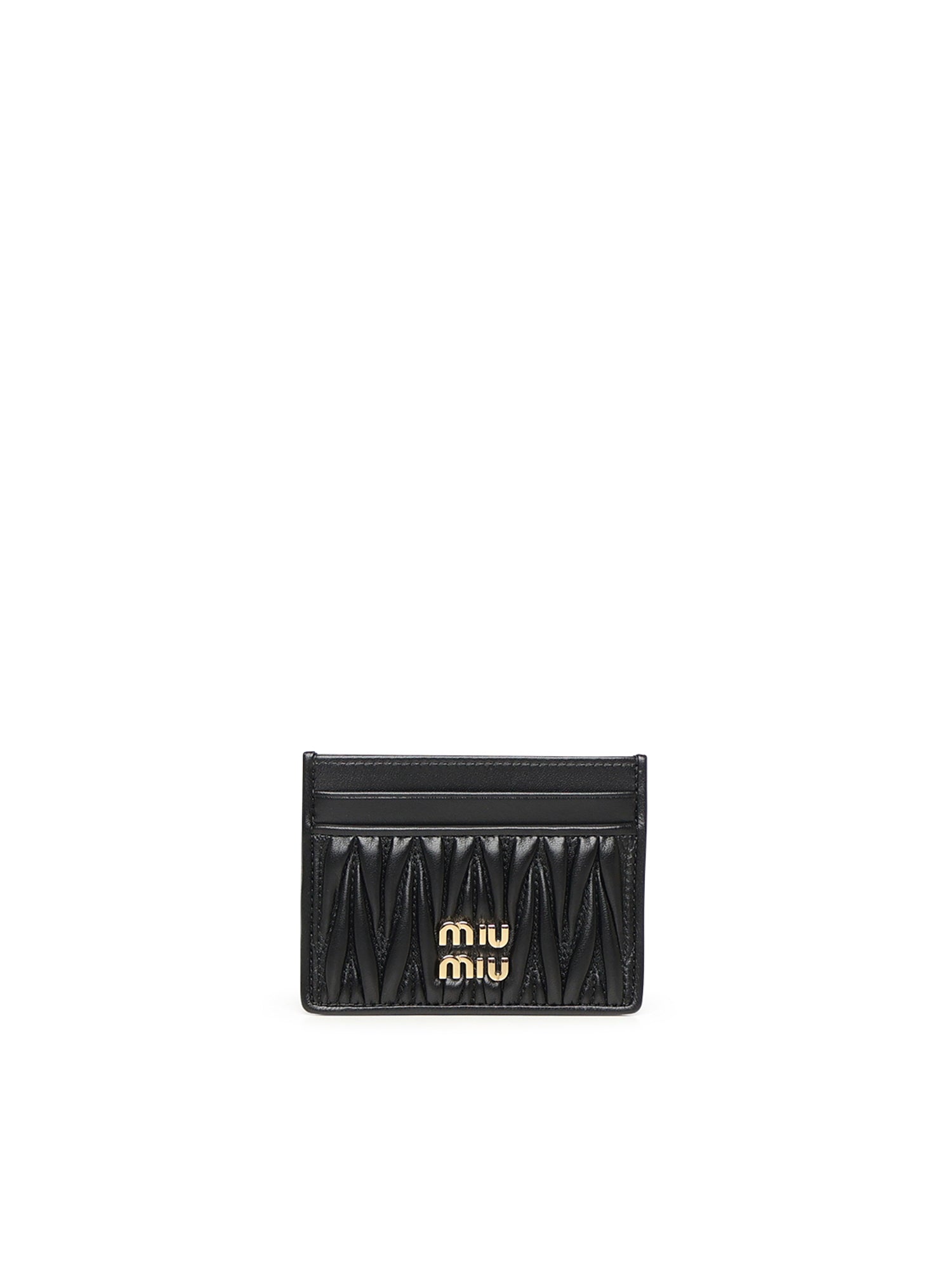 Portacarte in nappa matelassé 5MC076 AFPPF0002 MIU MIU 