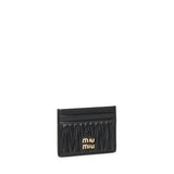 Portacarte in nappa matelassé 5MC076 AFPPF0002 MIU MIU 