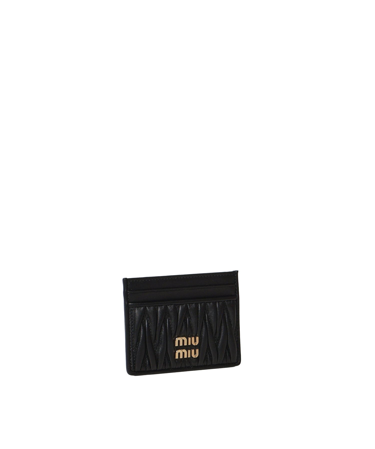 Portacarte in nappa matelassé 5MC076 AFPPF0002 MIU MIU 