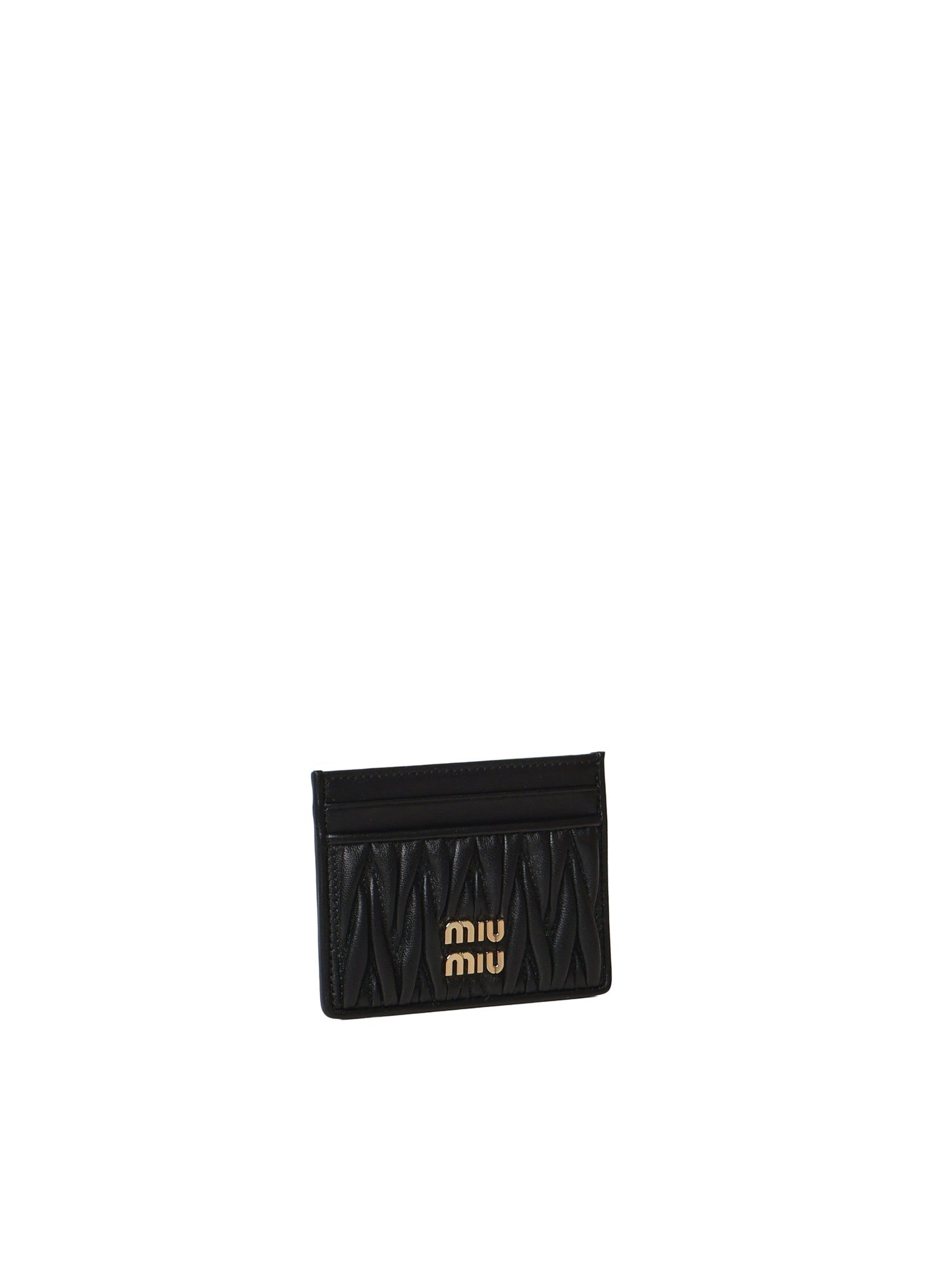 Portacarte in nappa matelassé 5MC076 AFPPF0002 MIU MIU 